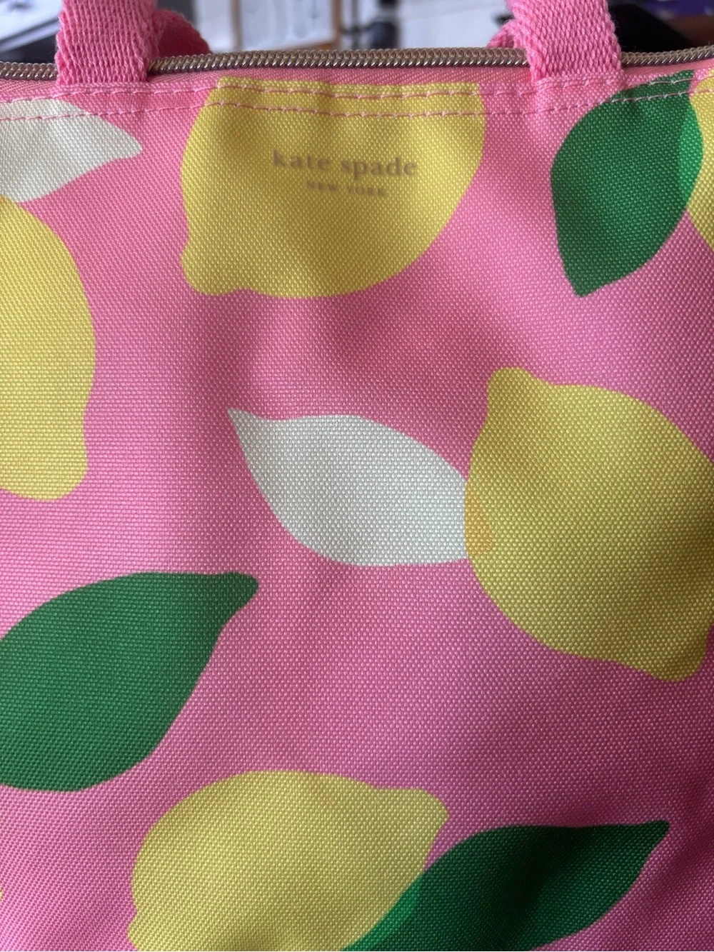 Kate Spade Lunch Bag, Pink Lemon Print